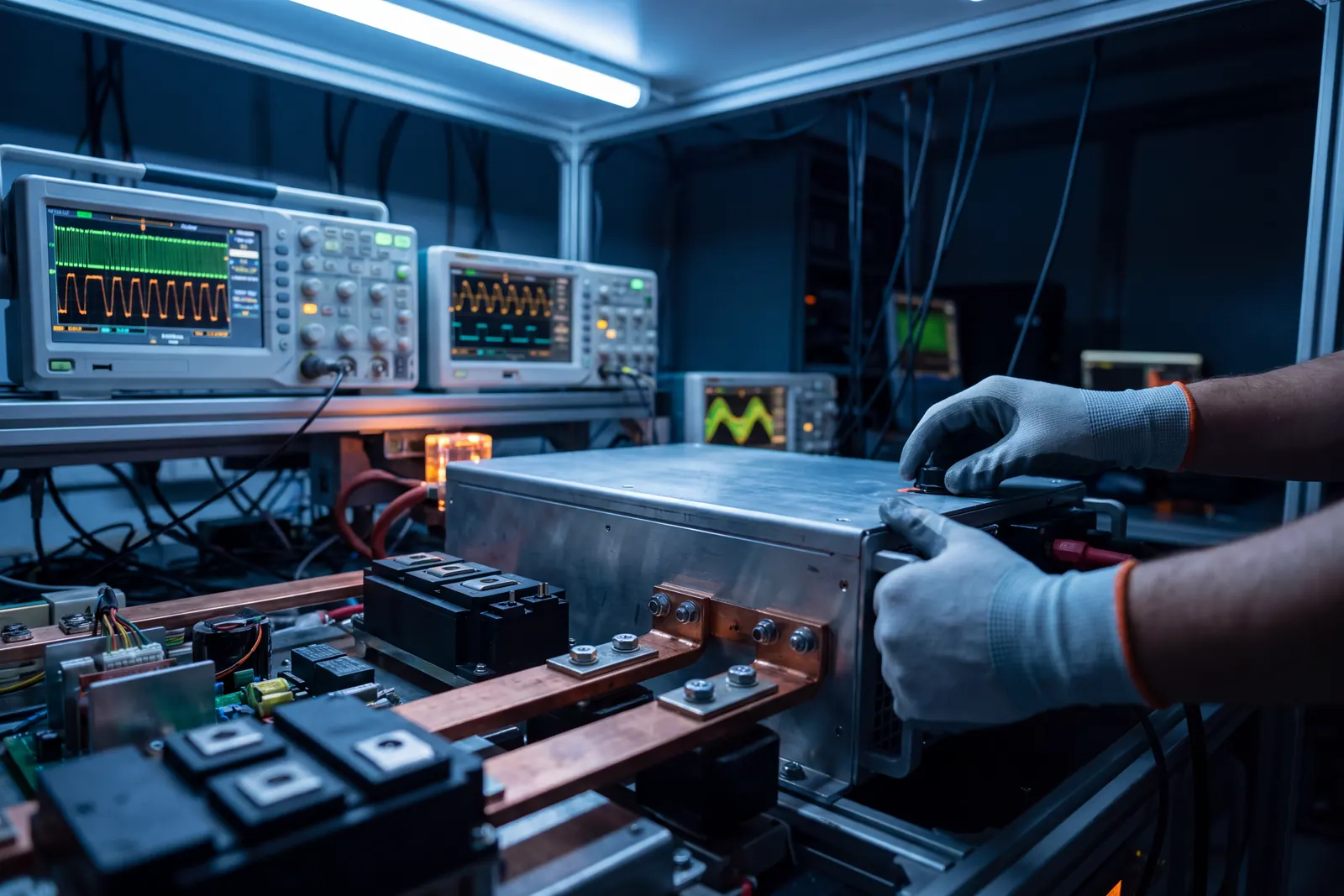 Banc d’essai d’électronique de puissance