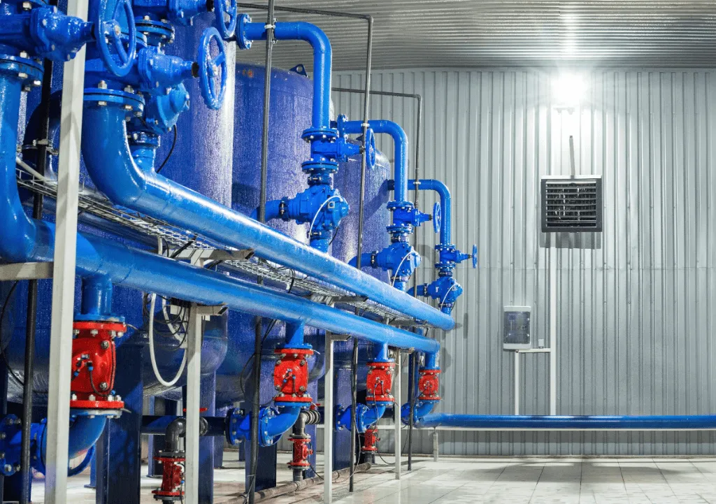 Installations industrielles de traitement de l’eau